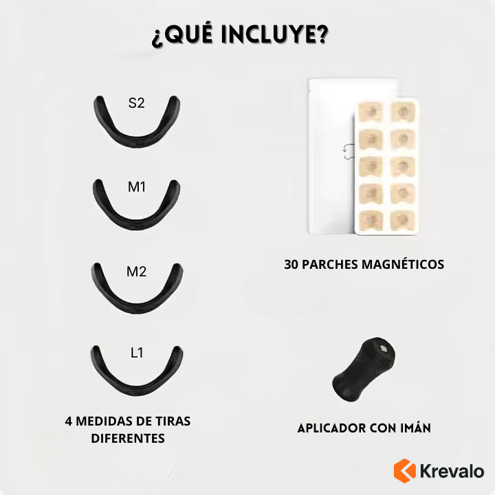 Tiras Nasales Magnéticas Antirronquidos (PACK RESPIRA)